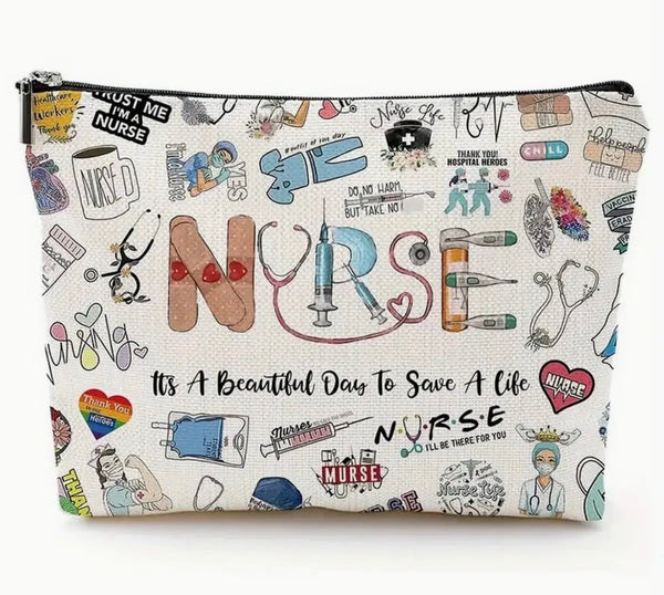 Waterproof Linen Cosmetic BAG