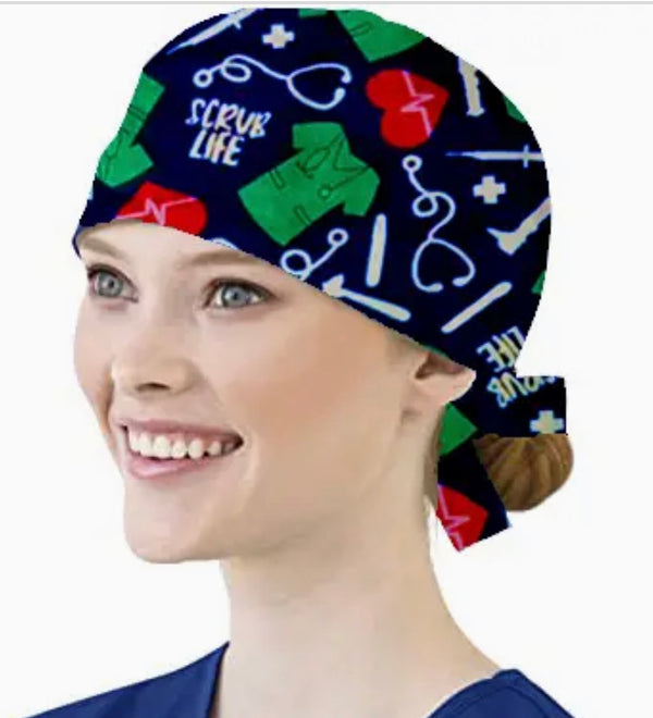 Printed Scrub Cap